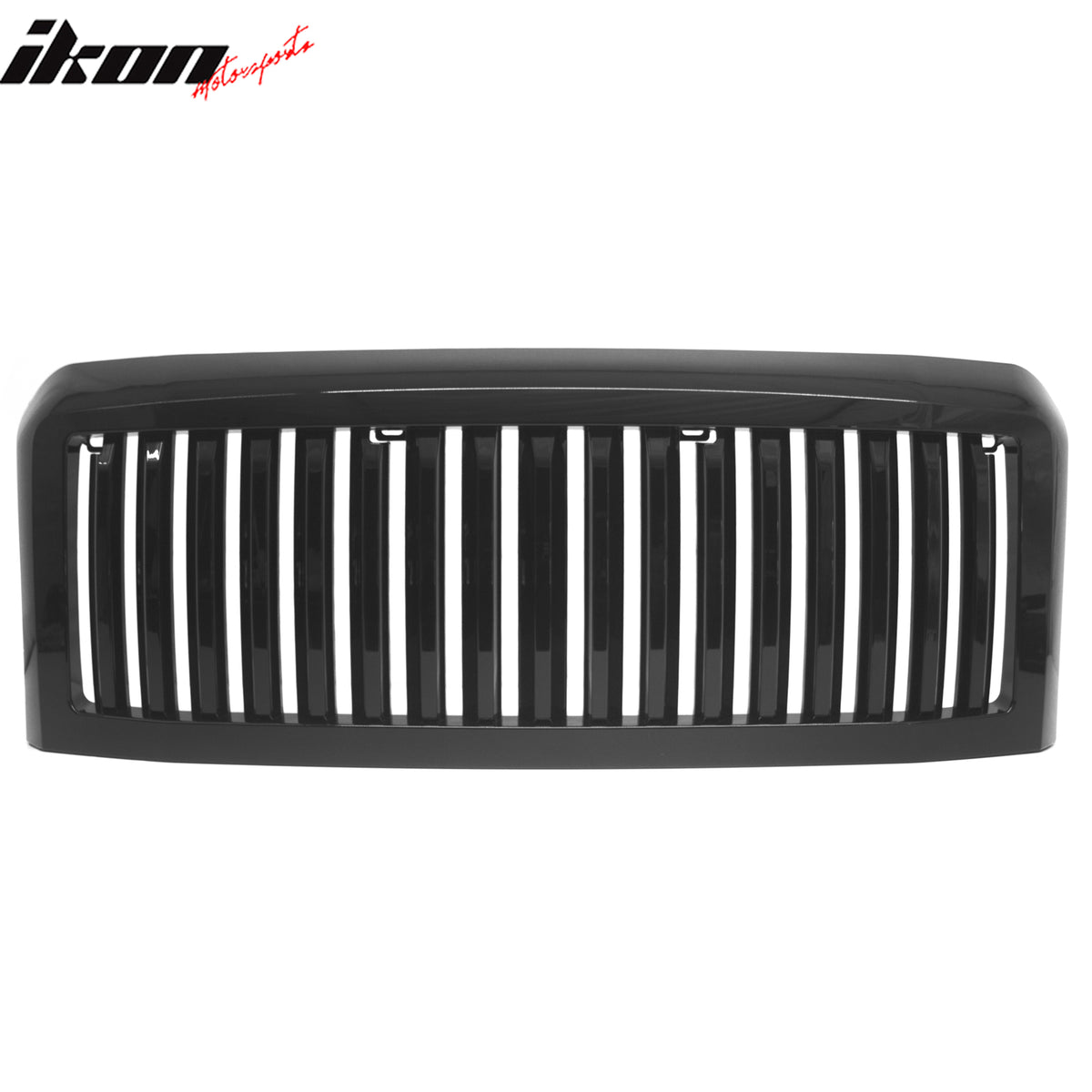 Fits 08-10 Ford F-250 Super Duty Vertical Bar Style Front Grille ABS Gloss Black