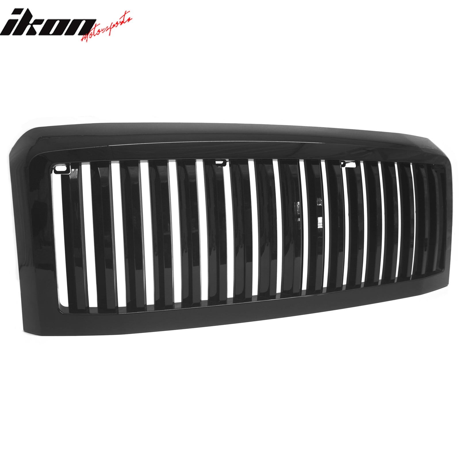 Fits 08-10 Ford F-250 Super Duty Vertical Bar Style Front Grille ABS Gloss Black