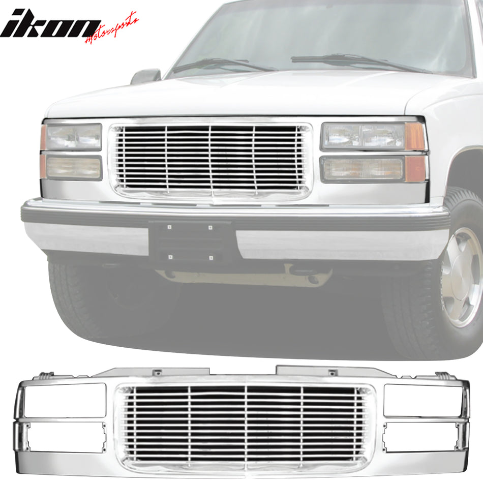 1994-2001 GMC C1500/C2500/C3500/K1500/K2500 Billet Chrome Grille ABS