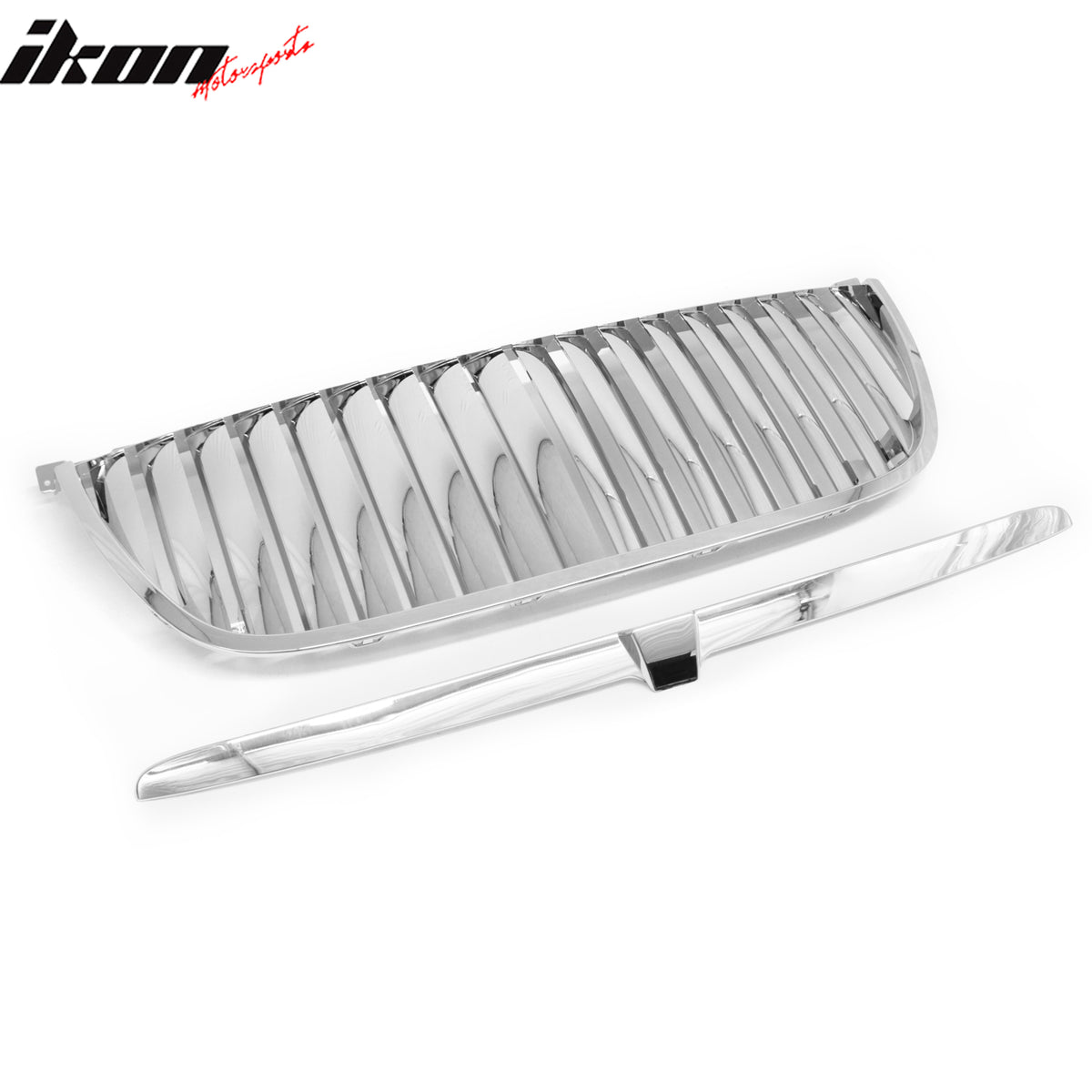 Fits 07-14 GMC Yukon Vertical Style Chrome ABS Front Insert Upper Mesh Grille