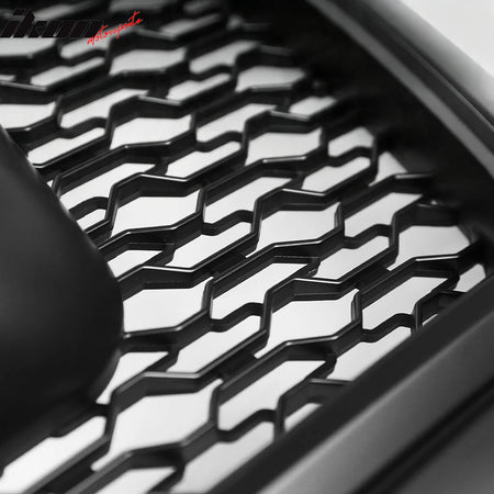 Fits 10-18 Dodge Ram 2500 Raptor Inspired Style Grille Gloss Black w/ Amber LED