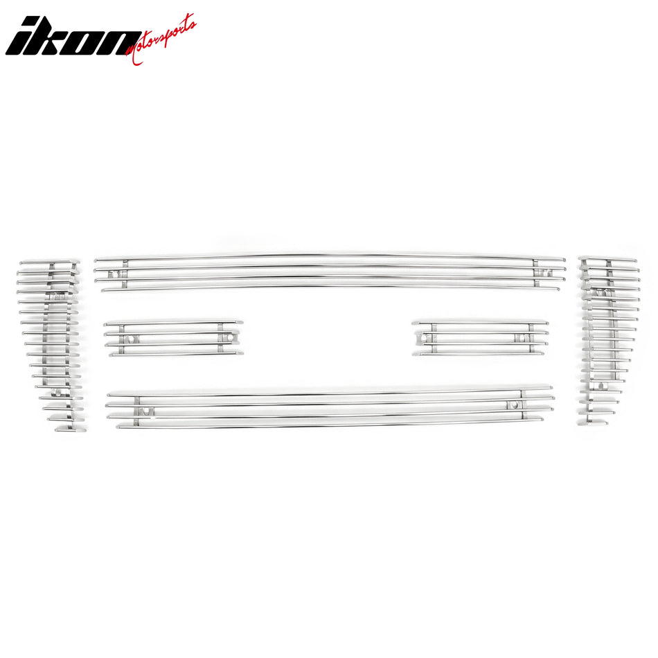 2004-2008 Ford F-150 Bar Style Chrome Front Bumper Upper Grille