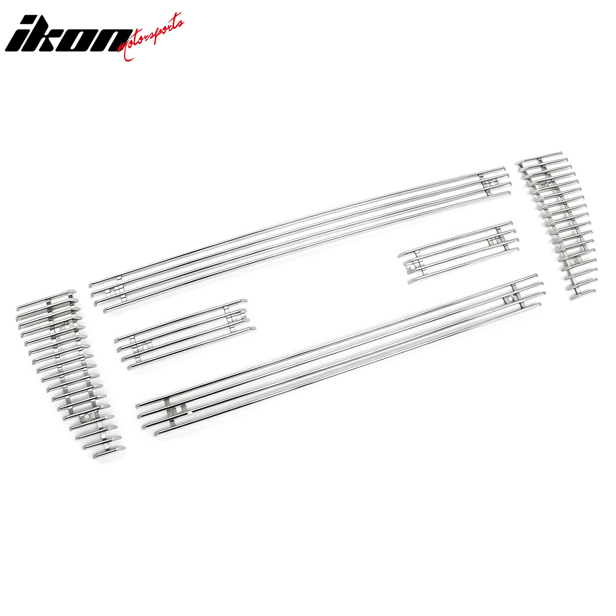 Fits 04-08 Ford F-150 Chrome Bar Style Front Grille Stainless Steel Replacement