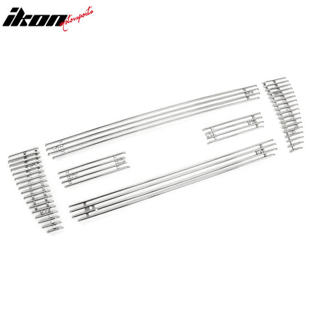 Fits 04-08 Ford F-150 Chrome Bar Style Front Grille Stainless Steel Replacement