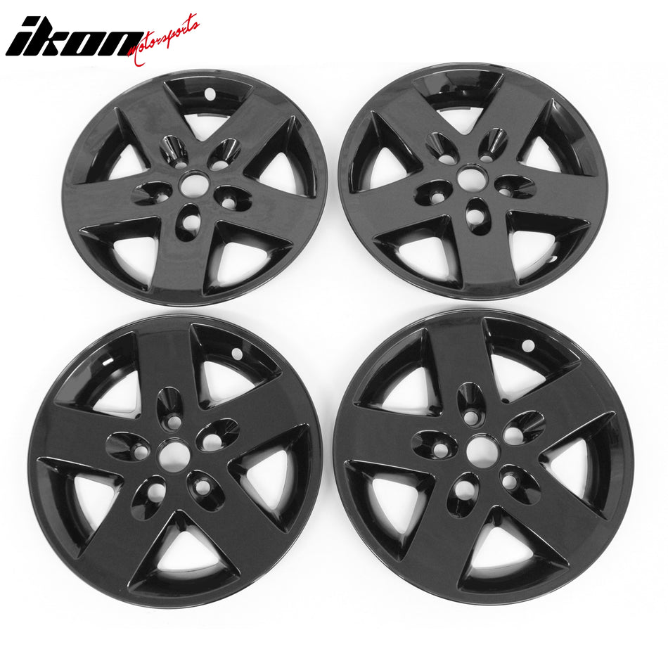 2007-2017 Jeep Wrangler Black 17" Wheel Covers Hubcaps Rim ABS 4PCS