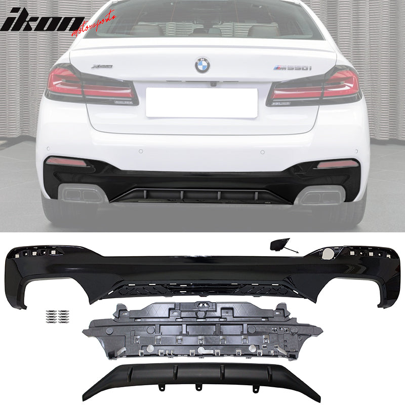 2021-2023 BMW G30 G31 LCI 5 Series M550i MP Style Rear Diffuser PP