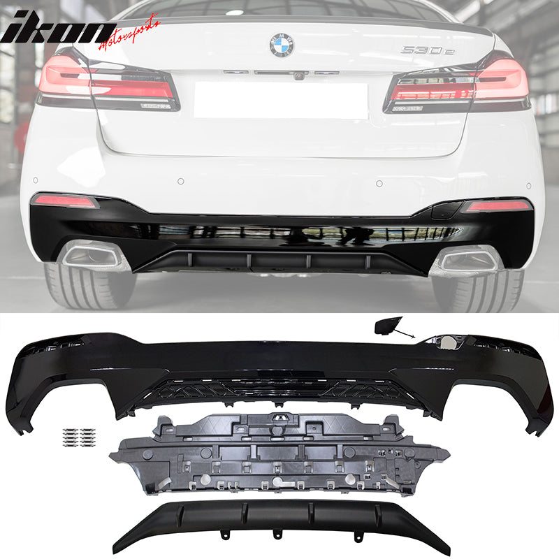 2021-2023 BMW G30 G31 5 Series MP Style Type 1 Rear Bumper Diffuser PP