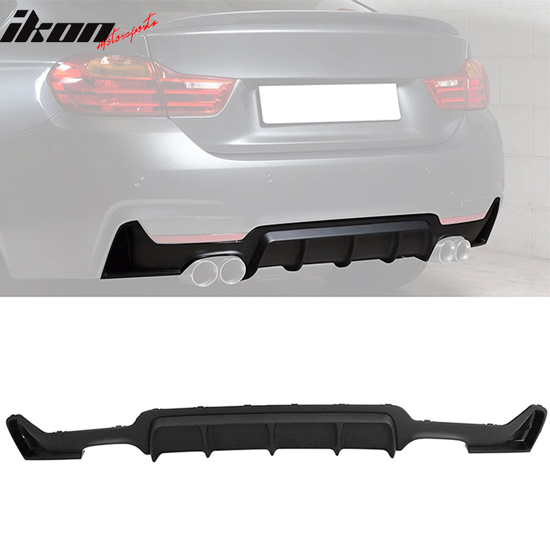 2014-2020 BMW F32 4 Series MP Style Bumper Diffuser Quad Outlet