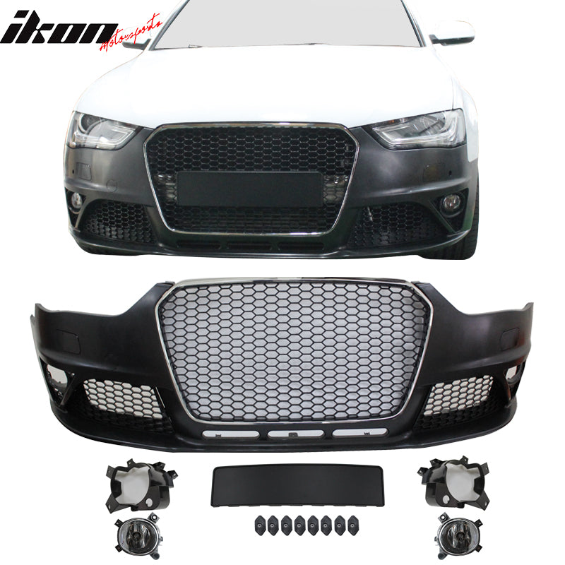 2013-2016 Audi A4 S4 RS4 Chrome Front Bumper Conversion No PDC+ Grille