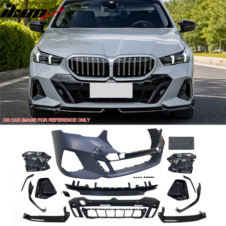 Fit 2024-2026 BMW G60 5-Series 530 540 550 MP Style Front Rear Bumper Cover