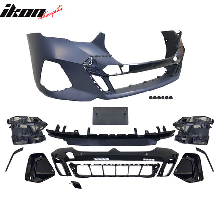 Fits 24-26 BMW G60 M Sport Style Front Rear Bumper Conversion + MP Rocker Panel
