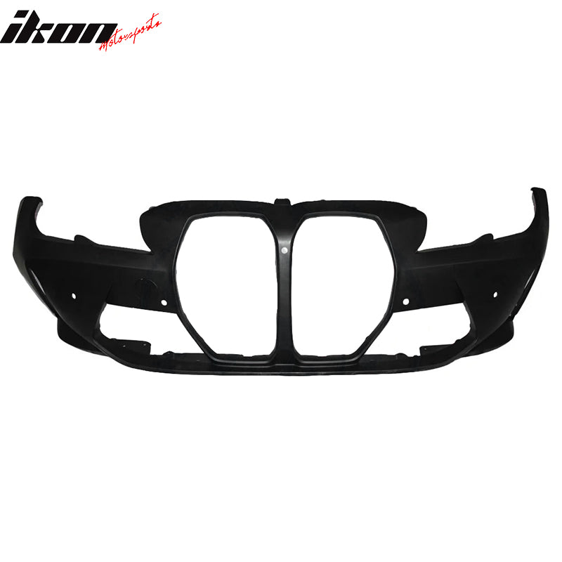 Fits 19-23 BMW G20 M3 Style Front Rear Bumper for Retangular Tips + Side Skirts