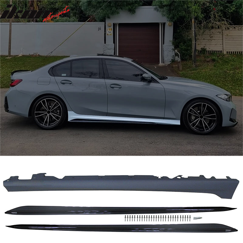 Fits 23-25 BMW G20 3-Series LCI M-Performance Front Rear Bumper + Side Skirts