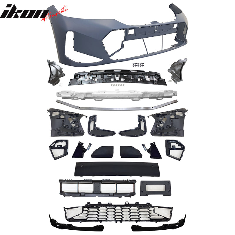 Fits 23-25 BMW G20 3-Series LCI M-Performance Front Rear Bumper + Side Skirts