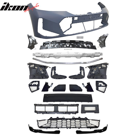 Fits 23-25 BMW G20 3-Series LCI M-Performance Front Rear Bumper + Side Skirts