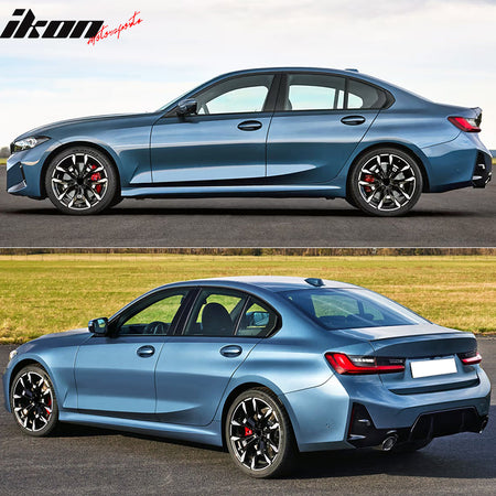 For 23-25 BMW G20 3-Series LCI M340i M-Sport Front Rear Bumper+ Side Skirt Panel