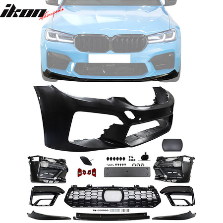 Fit 2017-2020 BMW G30 G31 5 Series Front + Rear Bumper Cover