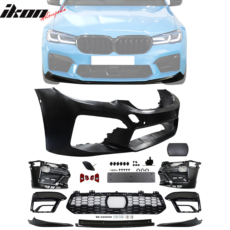 Fit 2017-2020 BMW G30 G31 5 Series Front + Rear Bumper Cover