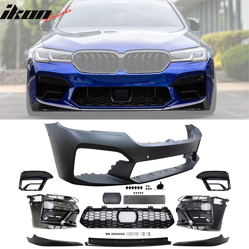 2021-2023 BMW G30 5 Series M5 Style Front Bumper Cover + Front Lip