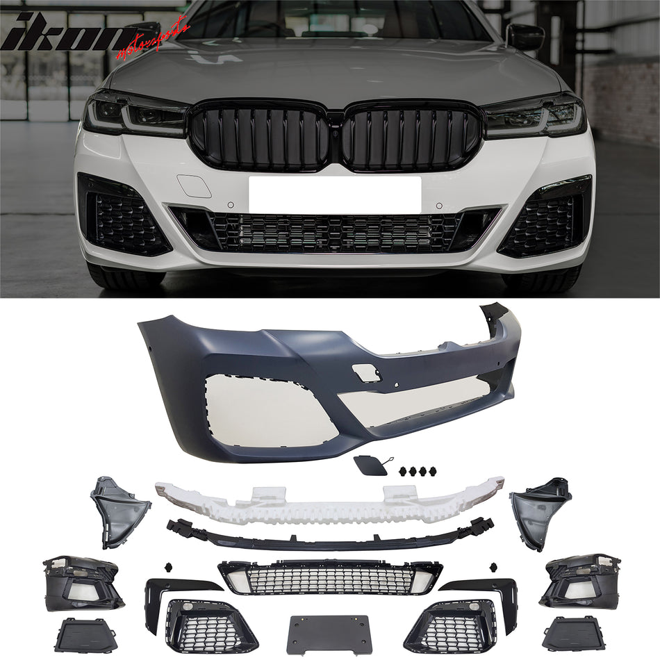 2021-2023 BMW G30 5-Series LCI M-Tech Style Front Bumper Conversion
