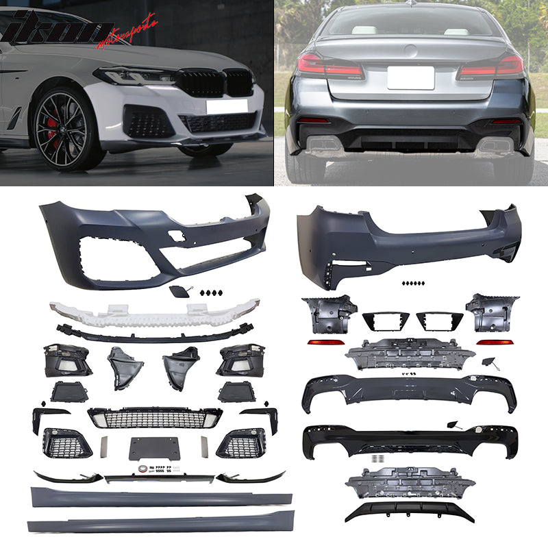 2021-2023 BMW G30 M Sport Front Rear Bumper Diffuser Lip Side Skirt