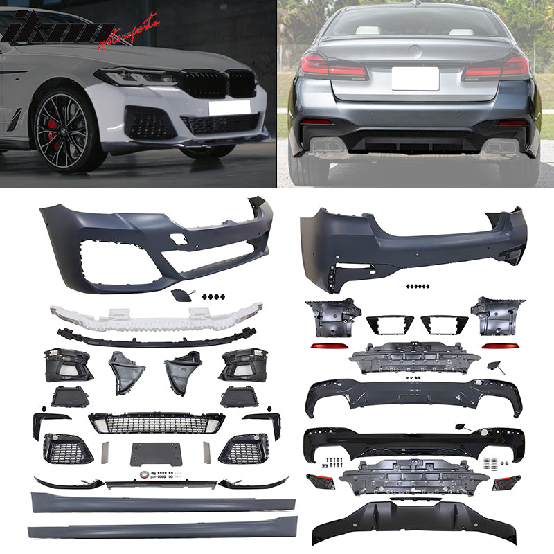 2021-2023 BMW G30 M Tech Front Rear Bumper Diffuser Lip Side Skirt