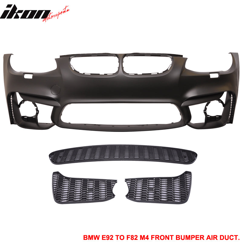 Fits 11-13 BMW E92 E93 3 Series Coupe LCI M4 Style Front Bumper Cover Conversion