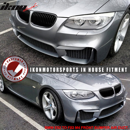 Fits 11-13 E92 E93 2Dr Coupe LCI M4 Conversion Front+Rear Bumper Polypropylene