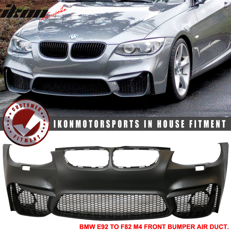 Fits 11-13 E92 LCI M4 Polypropylene Front Bumper Air Duct Mesh Grille