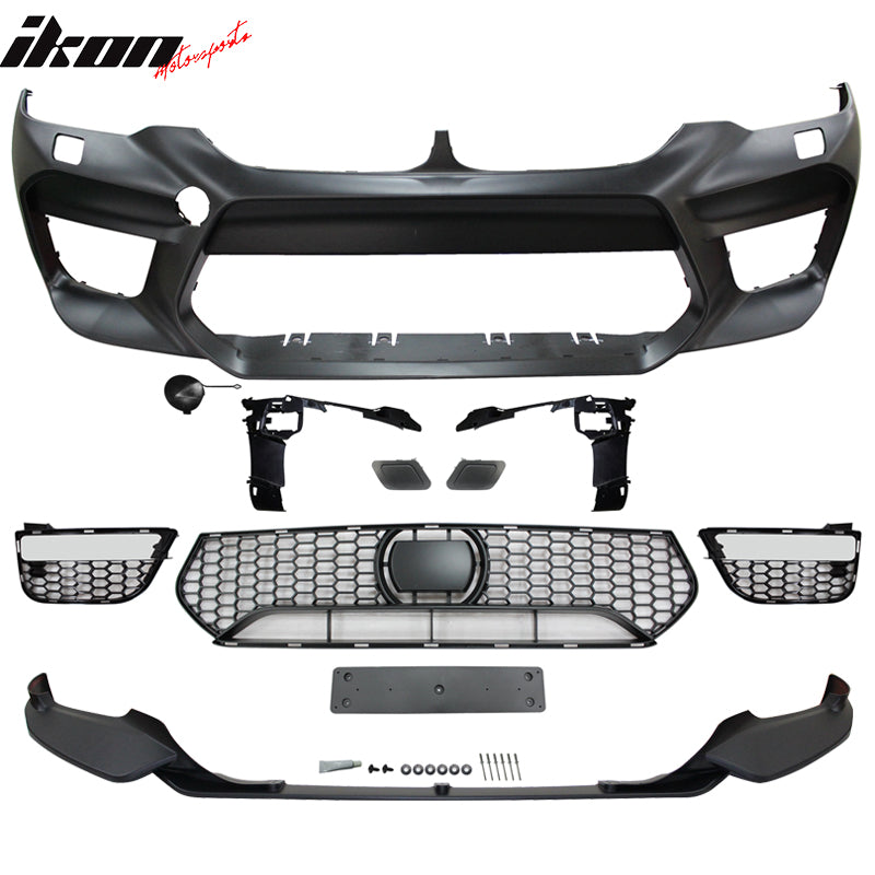 Fits 17-20 BMW G30 to M5 Style Conversion Kit Front Rear Bumpers Fender Side Ext