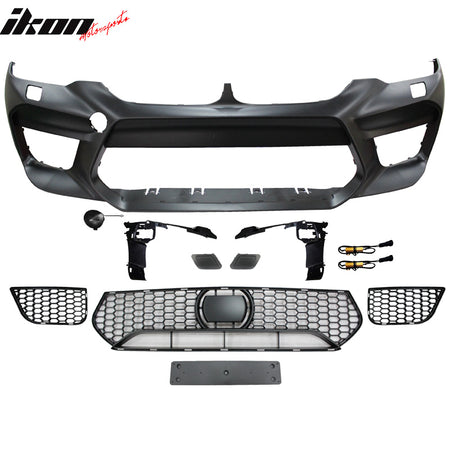 Fits 17-20 BMW G30 Sedan M5 Style Front + Rear Bumper Cover w/ Diffuser - PP