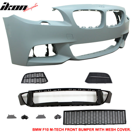 Fit 2014-2016 BMW F10 LCI Bumper Conversion MTech Style Unpainted