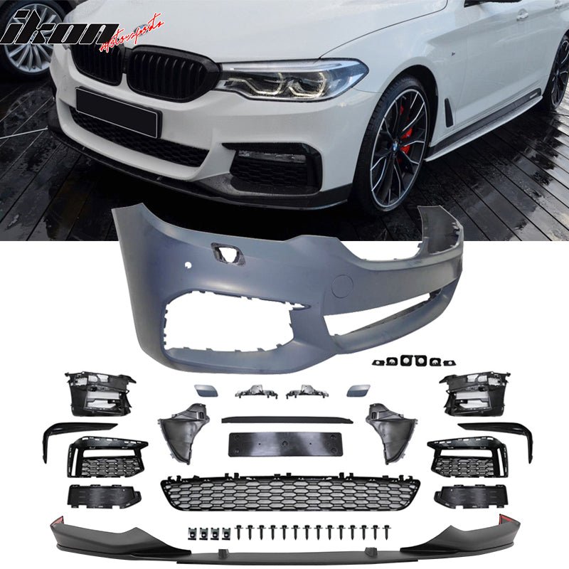 Fits 17-20 BMW G30 MT MP Front Bumper Lip Cover Grille - PP