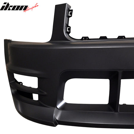 Fits 05-09 Ford Mustang Base V6 Racer Style Front Bumper Cover Conversion Kit PP