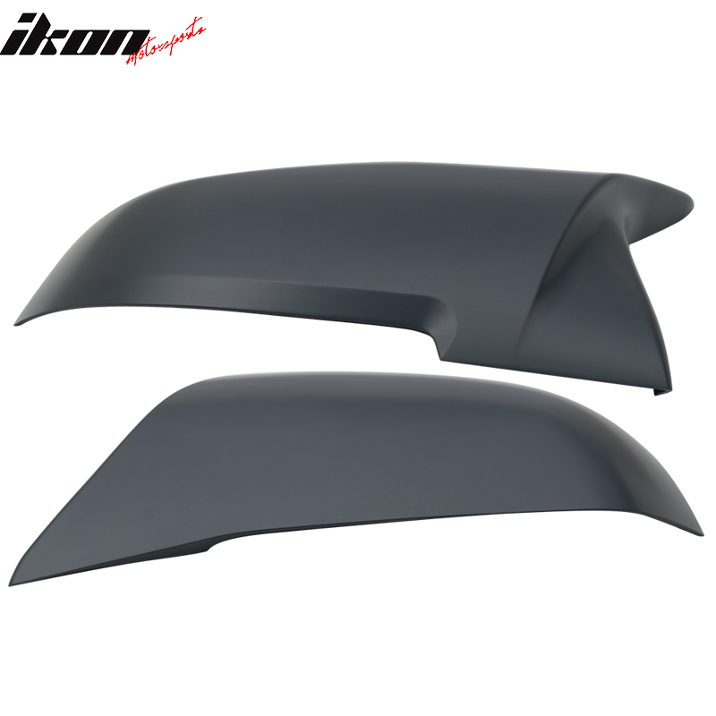 Mirror Cover Compatible With BMW 2009-2018 E84 F20 F21 F22 F23 F30 F31 F32 F33 F34 F36 F87 I01, Primer ABS Side Rear View Mirror Cover Trim by IKON MOTORSPORTS