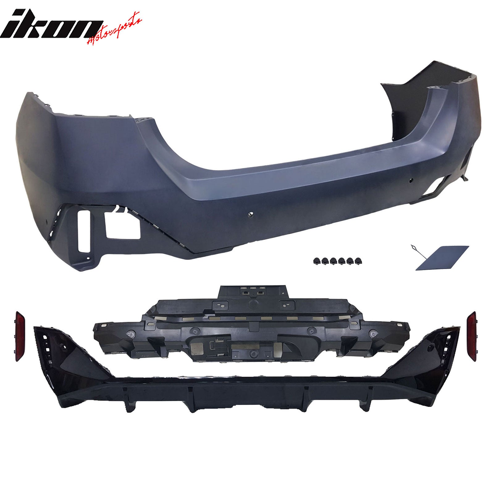 Fits 24-26 BMW G60 5-Series Sedan & i5 M60 Style Rear Bumper Conversion Kit PP