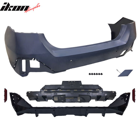 Fits 24-26 BMW G60 5-Series Sedan & i5 M60 Style Rear Bumper Conversion Kit PP