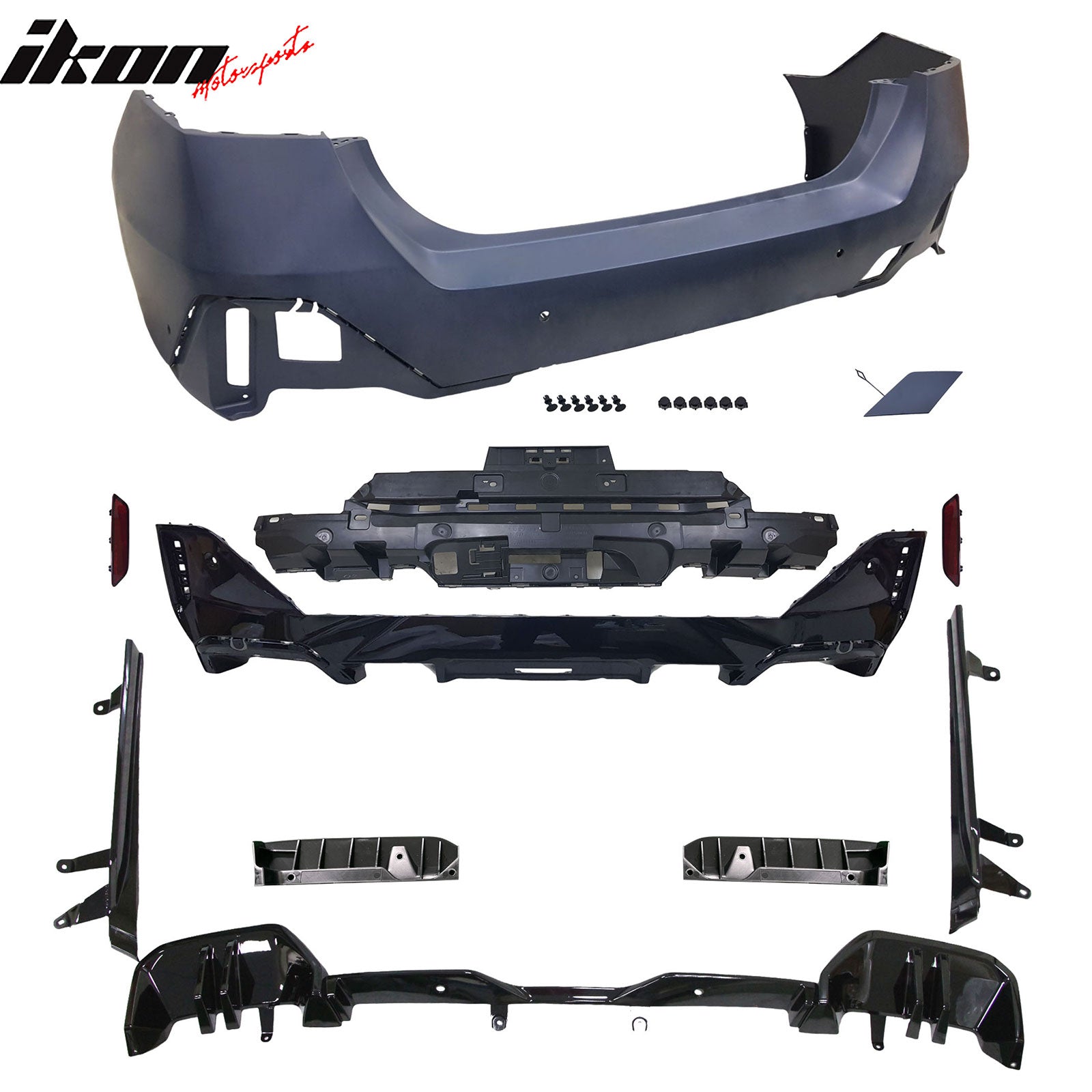 Fits 24-26 BMW G60 5-Series Sedan & i5 MP Style Rear Bumper Conversion Kit PP