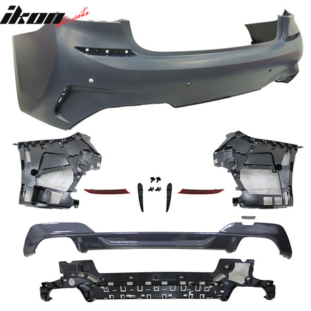 Fits 19-22 BMW G20 M340 Front/Rear Bumpers + M3 Style Side Skirt W/Ambient Light
