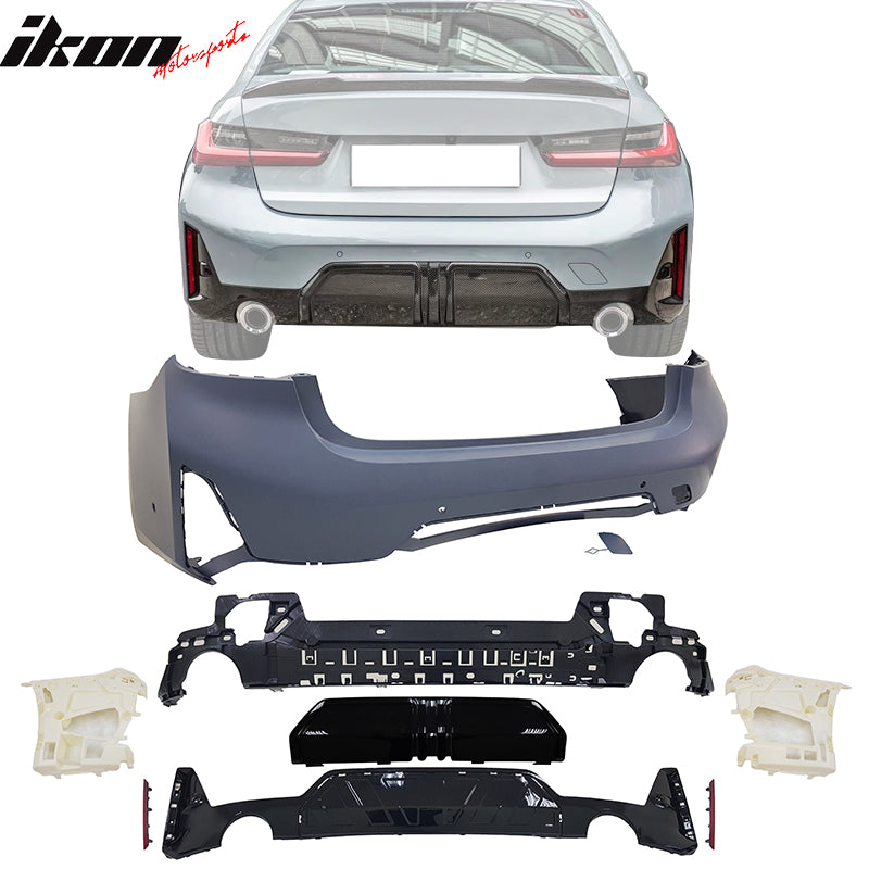 Fits 23-25 BMW G20 3-Series LCI 330i MP Style Front Rear Bumpers & Side Skirts
