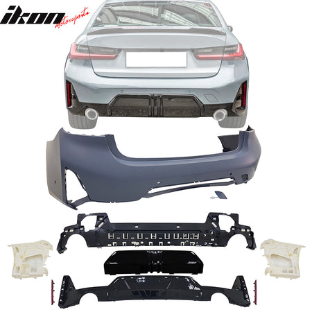 Fits 23-25 BMW G20 3-Series LCI 330i MP Style Front Rear Bumpers & Side Skirts