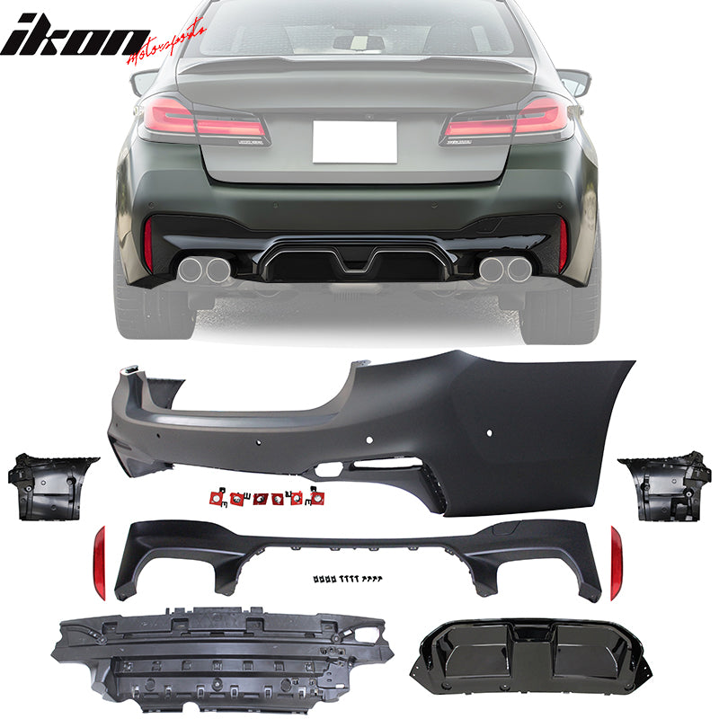 Fits 17-20 BMW G30 G31 5-Series CS Style Front+ Rear Bumper Cover Conversion Set