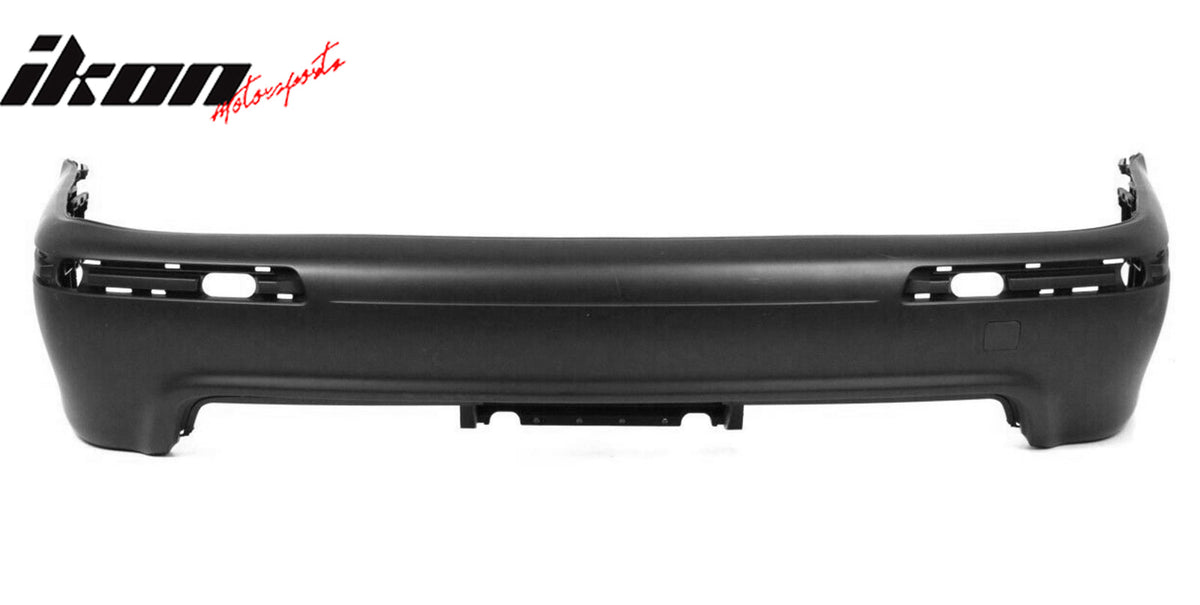 Fits 97-03 BMW E39 5-Series M5 Style Rear Bumper Cover W/Twin Muffler Single Out