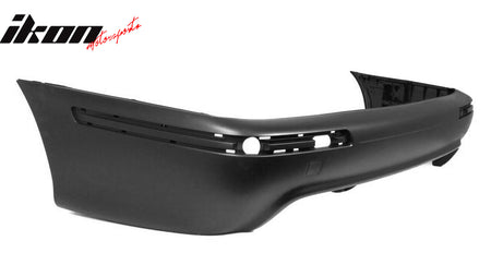 Fits 97-03 BMW E39 5-Series M5 Style Rear Bumper Cover W/Twin Muffler Single Out