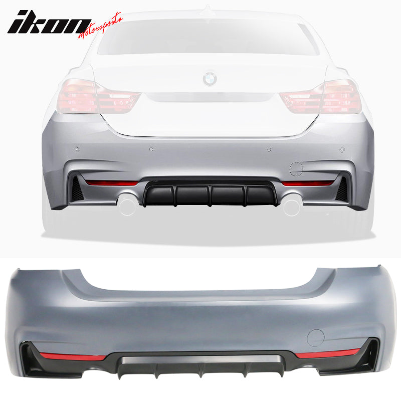 2014-2020 BMW F32 435i M-P Style Dual Outlet Rear Bumper Conversion PP