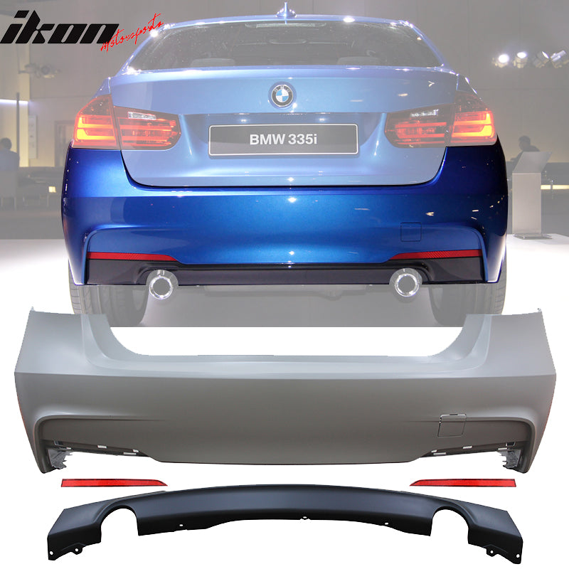 2012-2018 BMW F30 3 Series MT M Sport Rear Bumper Cover Diffuser Sedan