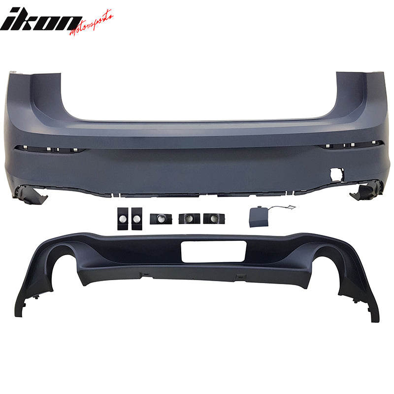 Fits 22-24 Volkswagen Golf 8 MK8 GTI Style Front &Rear Bumper Cover +Side Skirts