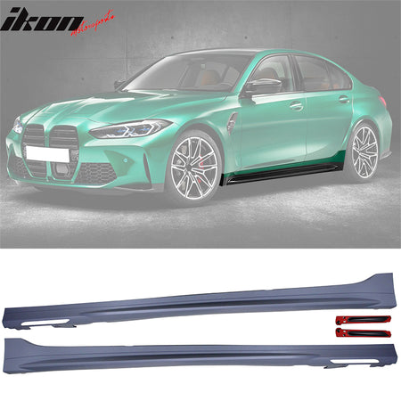 Fits 19-23 BMW G20 M340 Front/Rear Bumpers + M3 Style Side Skirt W/Ambient Light