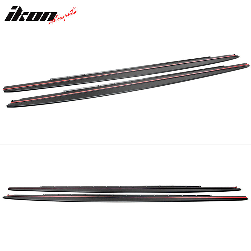 Fit 17-20 BMW 5 Series G30 MP Style Front Bumper Lip & Side Sill & Rear Diffuser