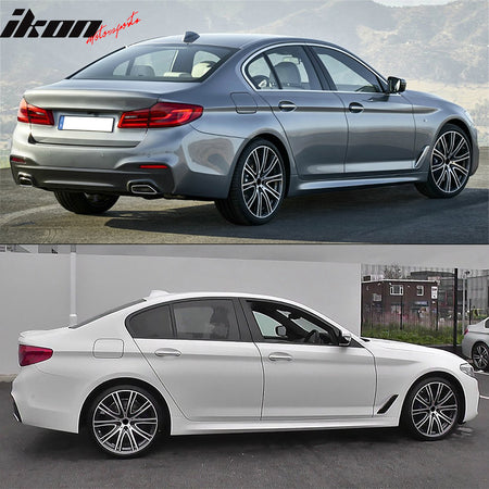 Fits 21-23 BMW G30 M Sport M550 Style Front + Rear Bumper Cover + Side Skirts